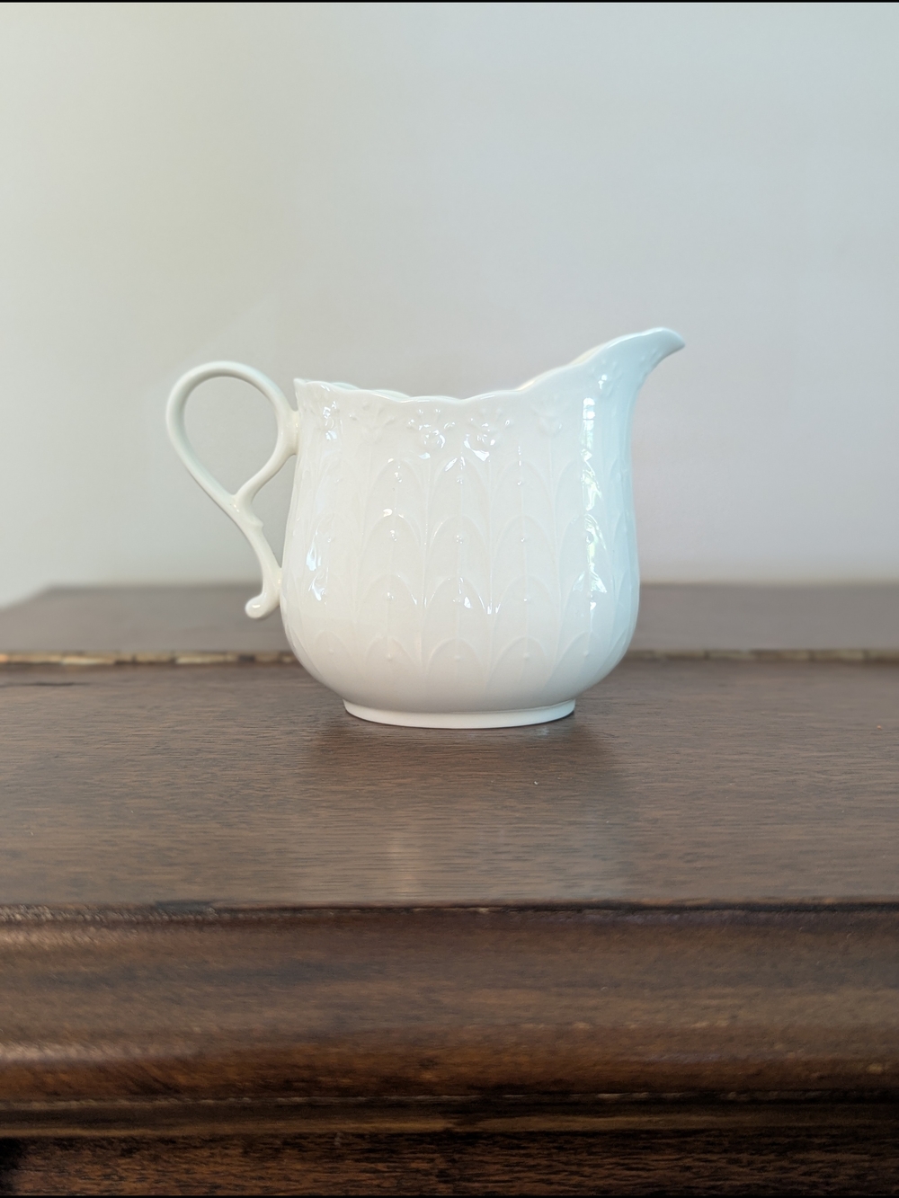Mikasa White Silk Bone China Creamer A7050 Japan